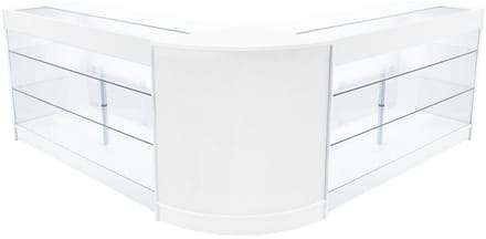 Helios led toonbank set cm60 & 2x k1500 - wit - 150+60