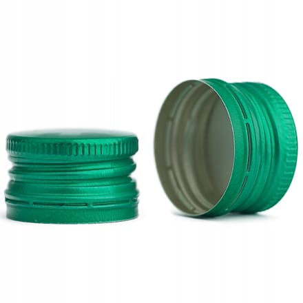 Bimberek - Aluminium Doppen - 28 mm - Groen - 50 stuks