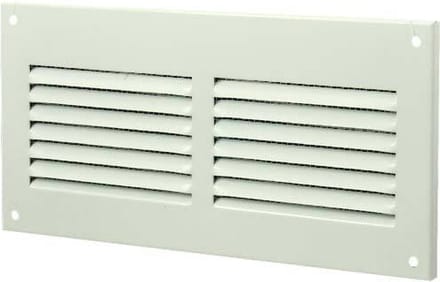 Metalen rechthoekige sleuf rooster 200x100 wit - MR2010