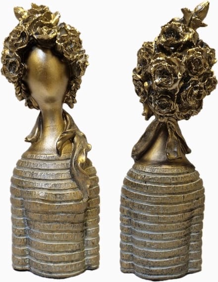 Figurine Woman Rose