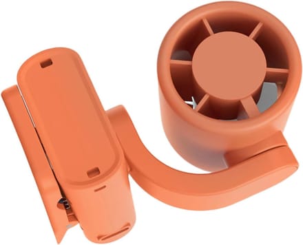 VHV - Bureauventilator - usb bureauventilator - USB oplaadbaar, opvouwbaar, met digitaal display, met klem - voor kantoor, slaapkamer, thuiswerken