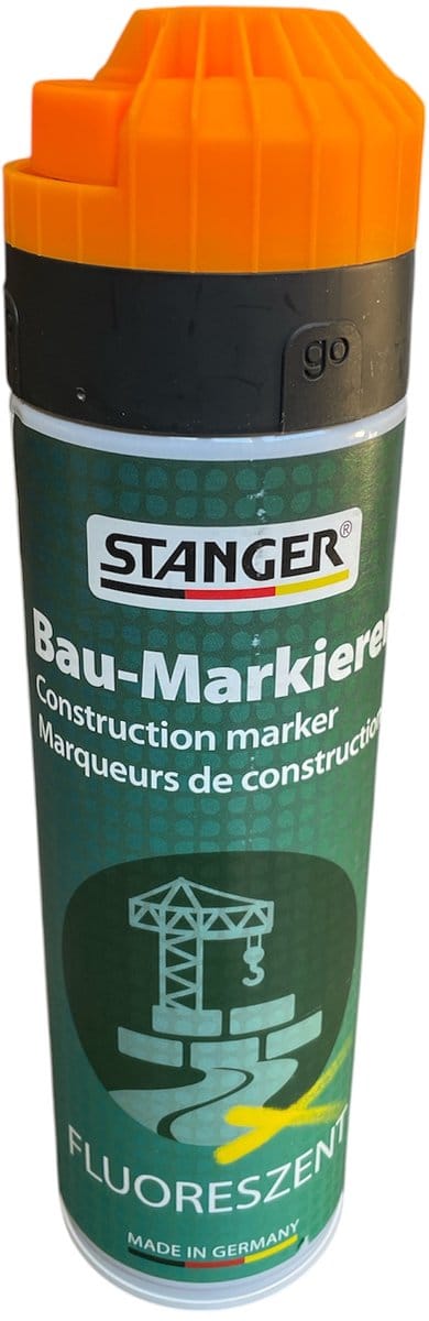 Stanger markeerspray - fluor oranje - 500 ml - 360°