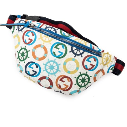 Gucci Kids Multicolor Expandble Web Belt Bag  Schoudertas