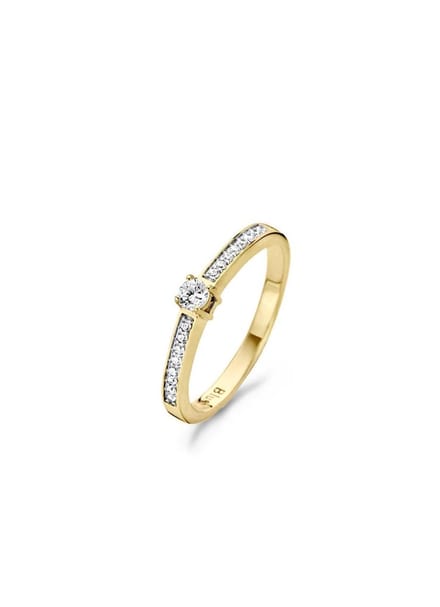 Blush Ring 1145BZI -  Geel en Wit Goud (14Krt.) met Zirconia
