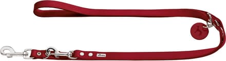 Hunter Verstelbare Looplijn Leder Rood - Hondenriem - 200x2 cm