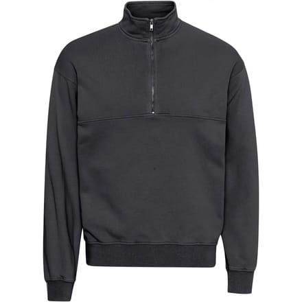 Sweatshirt 1/4 rits Colorful Standard Organic lava grey