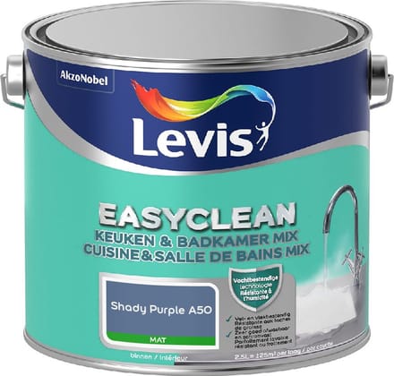 Levis - Easyclean Keuken & Badkamer Mix - Shady Purple A50 - Mengverf - 2,5 L