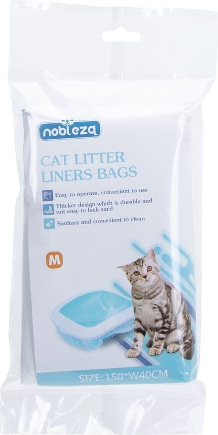 Nobleza Kattenbakzakken - 50 x 40 cm - 12 Stuks - Transparant