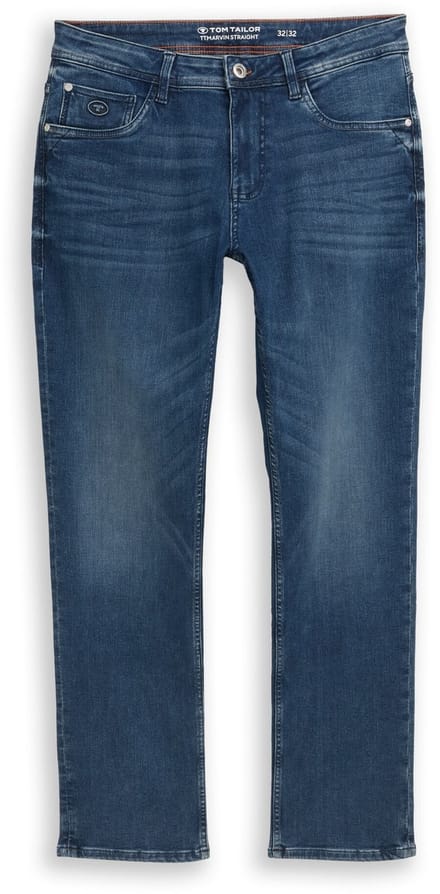 Tom Tailor - TTMARVIN STRAIGHT-jeans met superstretch - Maat 31/30 - Used Dark Stone Blue Denim