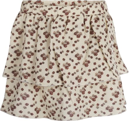 No Way Monday meisjesrok met bloemetjes Creme maat 134
