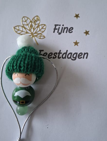 Kerstman "Aventurijn Groen" Boomversiering