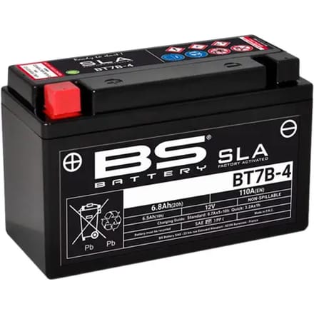 Fabrieksgeactiveerde motorfietsaccu BS Battery BT7B-4