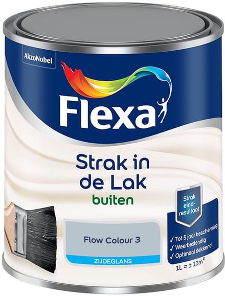 Flexa - Strak In De Lak Buitenlak Zijdeglans - Flow Colour 3 - Mengverf - 1 L