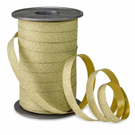 Krullint Glitter Goud – Cadeaulint - 10mm