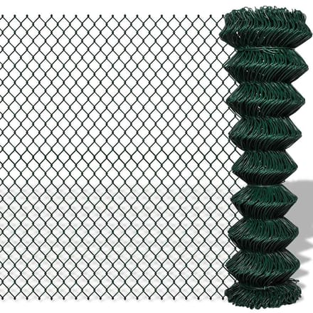 vidaXL - Gaashek - 1,5x25 - m - staal - groen