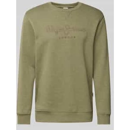 Sweatshirt met Labelstitching Model 'Nouvel'