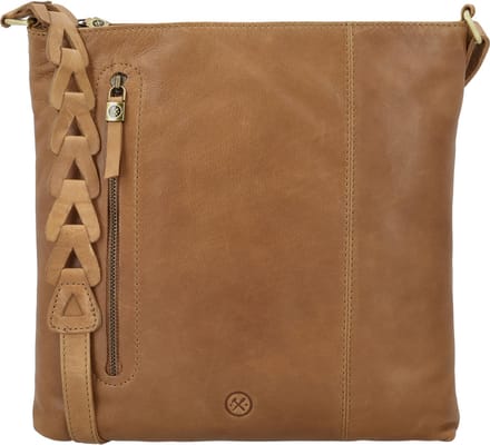 Hide & Stitches Daydreamer Crossbody Schoudertas - Leren Dames Tas - Cognac