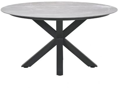 Garden Impressions Lowland Tuintafel Carbon Black - Ø120 cm