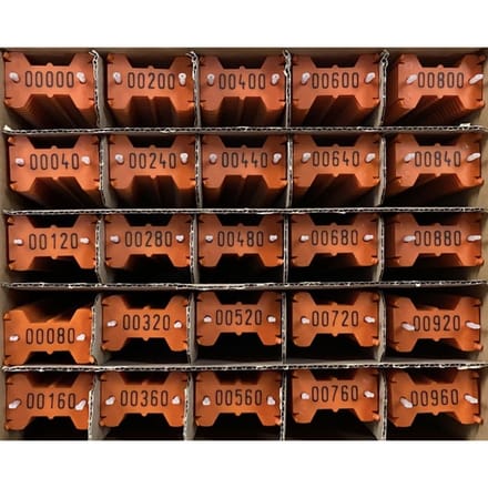 Signumat plaatjes oranje zwart 0-999