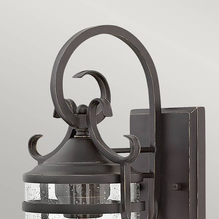Hinkley LED Wand Buitenlamp Casa | 1X E27 Max 60W | IP44 | Dimbaar | Olde Black