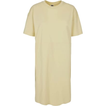Urban Classics - Organic Oversized Slit Tee Korte jurk - M - Geel