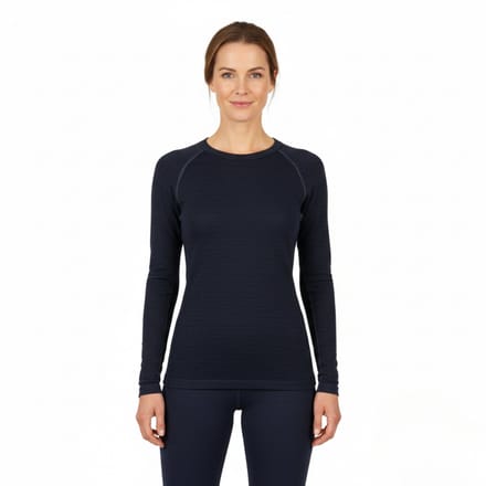 Norfolk - 80% Merino Wol Thermoshirt Dames - Naadloos - Temperatuurregulerend - Medium - Yeti