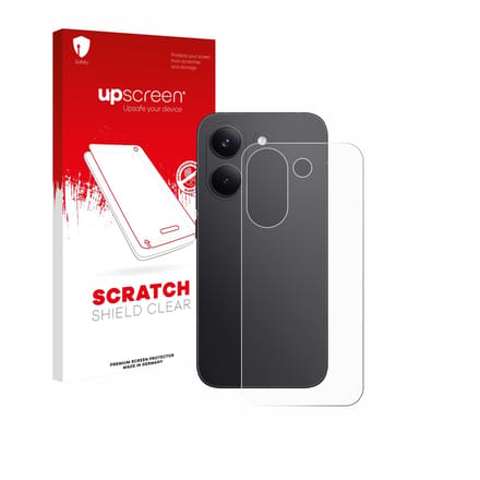 upscreen - Screenprotector voor Xiaomi Poco X8 Pro (Achterkant) - Folie Beschermfolie transparant