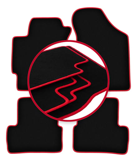 CARLUX-RED automatten voor: Hyundai Coupé II GK coupé (2001-2008)