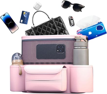 Auto Organizer - Stoel Opbergzak - Auto Interieur - Veelzijdig Design - 40.5 cm Breed - Roze