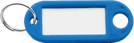 Sleutellabels Lichtblauw - 100 stuks