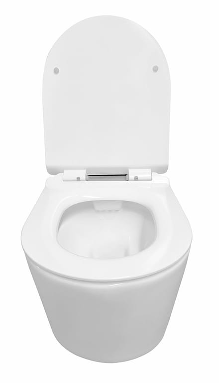 Sanifun Sity wandcloset rimless met toiletzitting softclose en quick release glans wit