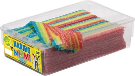 HARIBO PASTA BASTA MIAMI FRUITY MIX Bandes 150 PIÈCES multicolore