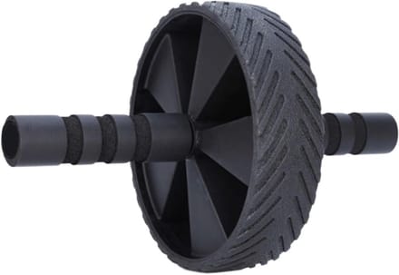 Buikspierroller - Ab roller wiel - Buikspieroefeningen - Verbeterde stabiliteit - 1 kg - Zwart