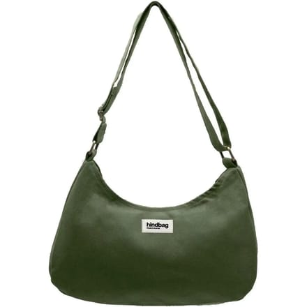 Hindbag handtas Rosa - olijfgroen - Biologisch GOTS-katoen