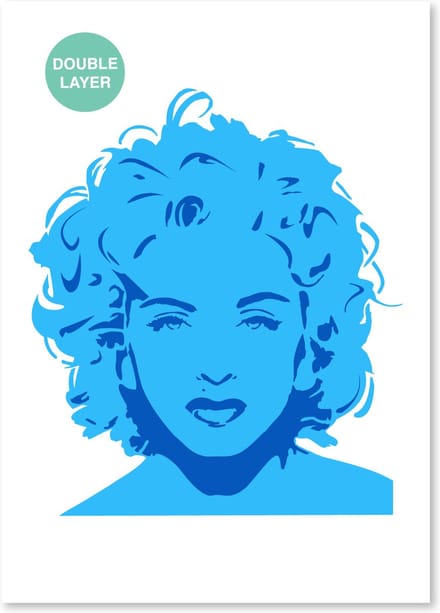 QBIX Madonna Sjabloon 2 lagen A3 Formaat Kunststof - Hoogte uitsnede is 30cm