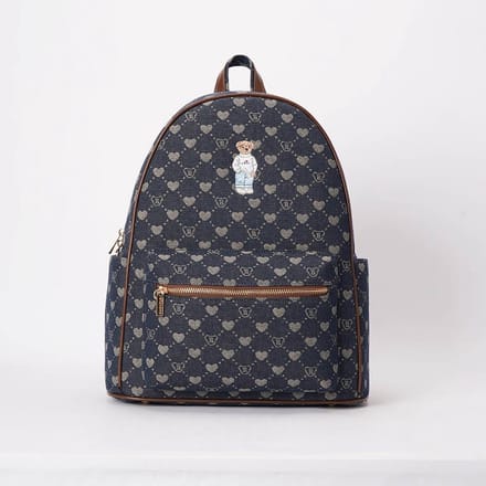 Big Rucksack - Grote rugtas - Denim monogram - Teddy beer - B-loved