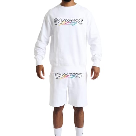 Money Heren Chop Vice Crew Hals Sweatshirt (Wit)