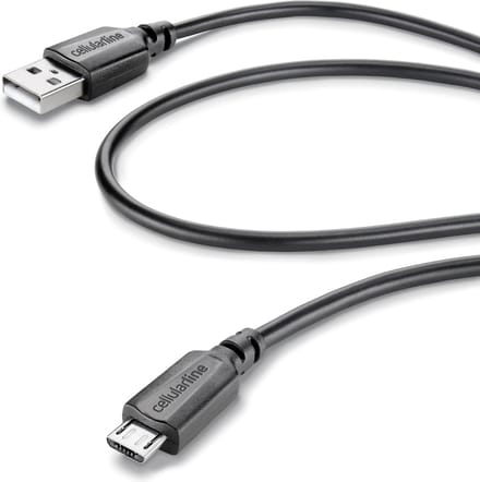 Cellular Line Data kabel, micro-usb, zwart