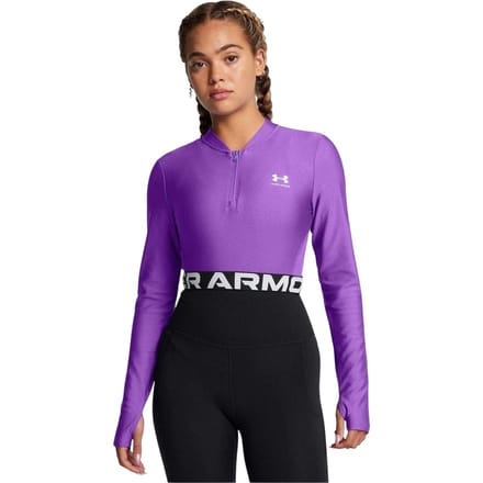 Under Armour HeatGear-top voor dames (Paars)