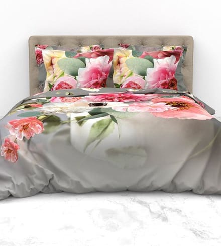 Heckett & Lane dekbedovertrek Rebecca (Grey)-240x200/220 cm
