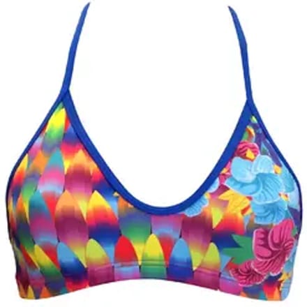 Dames zwemkleding top Turbo Surf And Flower Pattern Mare