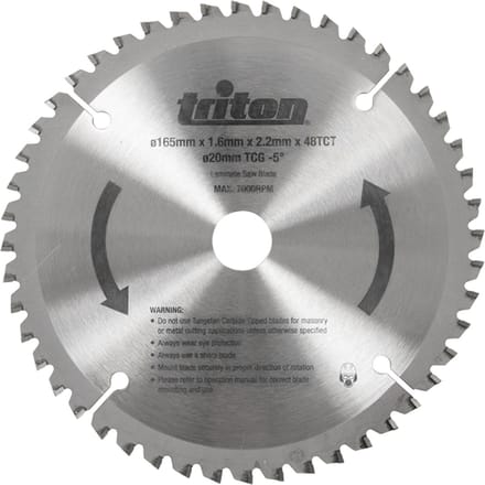 Triton HM zaagblad 165x20xZ=48 wt
