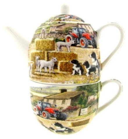 Lesser & Pavey tea for one set schaap en collie 350 ml porselein
