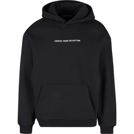 Mister Tee - Started From The Bottom EMB Fluffy Hoodie/trui - S - Zwart