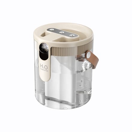 Luchtbevochtiger – 3-delig Mondstuk – Grote Mist Output – Draagbaar & USB – Beige