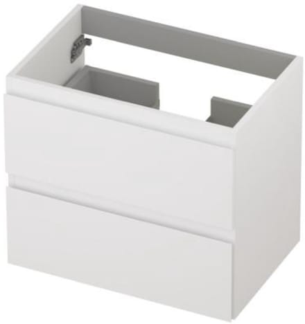 INK - Onderkast 2 Laden Greeploos Gelakt - 600x400x520 Mm - Mat Wit