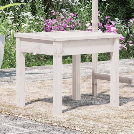 vidaXL - Tuinbank - 50x44x45 - cm - massief - grenenhout - wit