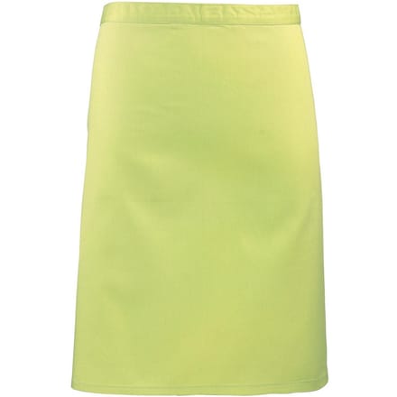 Premier Unisex Volwassenencollectie Halflang Taille Schort (Kalk)