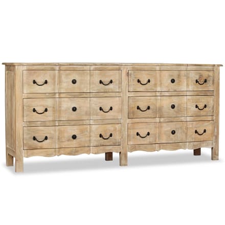 vidaXL - Dressoir - 200x40x90 - cm - massief - mangohout