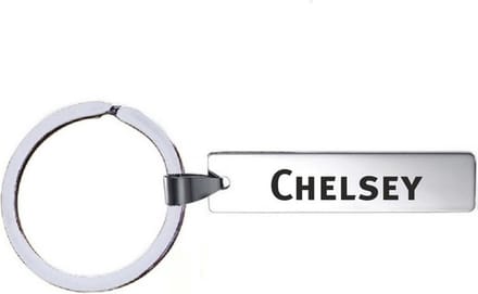 Sleutelhanger Met Naam - Chelsey - RVS